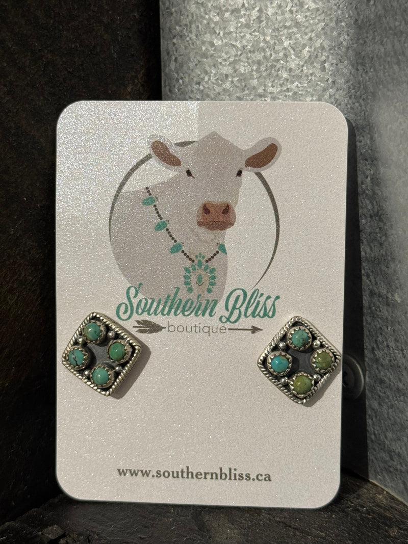 Square Stud Earrings