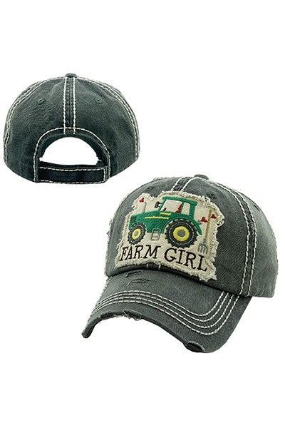 Distressed Farm Girl Hat - SALE