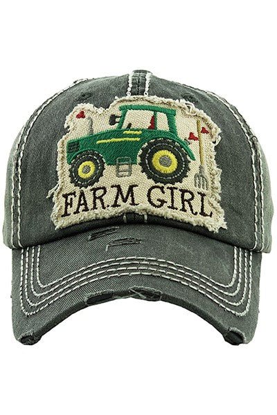 Distressed Farm Girl Hat - SALE